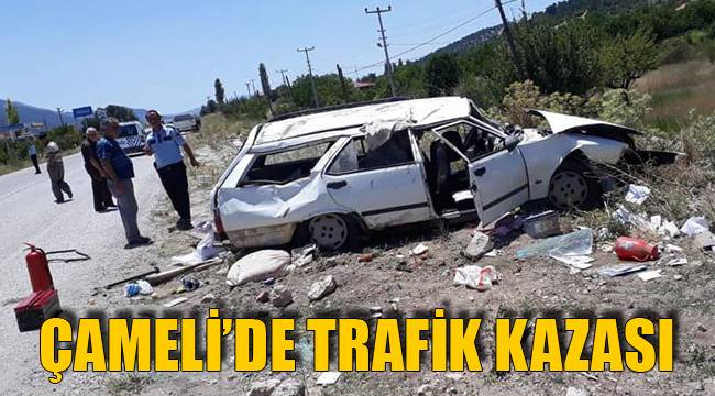 ÇAMELİ’DE TRAFİK KAZASI
