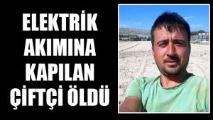 ELEKTRİK AKIMINA KAPILAN ÇİFTÇİ ÖLDÜ