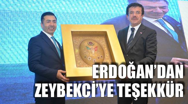 ERDOĞAN’DAN ZEYBEKCİ’YE TEŞEKKÜR