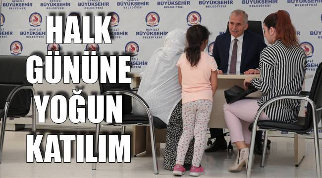 HALK GÜNÜNE YOĞUN KATILIM