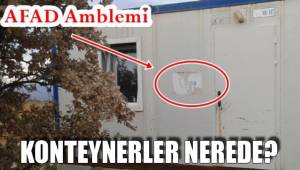 KONTEYNERLER NEREDE?