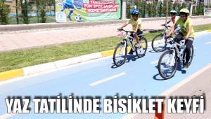 MERKEZEFENDİLİ ÇOCUKLARIN YAZ TATİLİNDE BİSİKLET KEYFİ