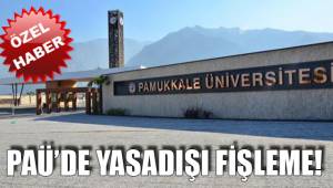 PAÜ'DE YASADIŞI FİŞLEME!