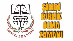 ŞİMDİ BİRLİK OLMA ZAMANI