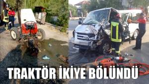 TRAKTÖR İKİYE BÖLÜNDÜ