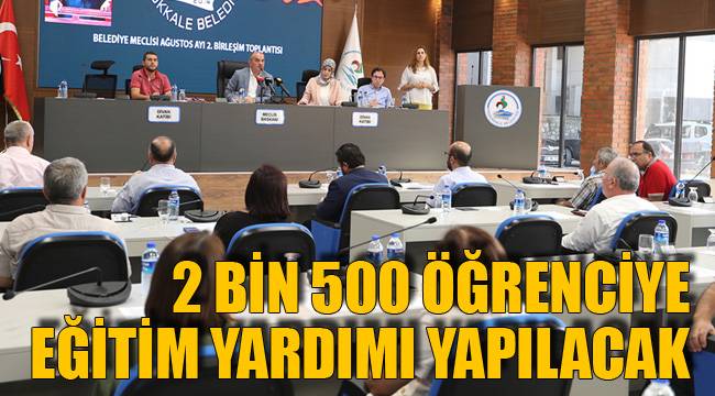 2 BİN 500 ÖĞRENCİYE EĞİTİM YARDIMI YAPILACAK