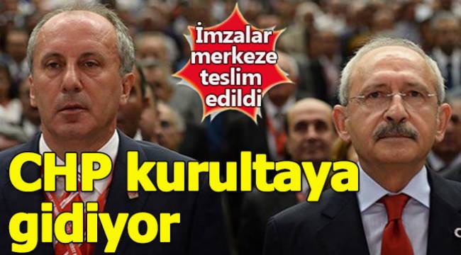 CHP'Lİ MUHALİFLER İMZALARI GENEL MERKEZE TESLİM ETTİ