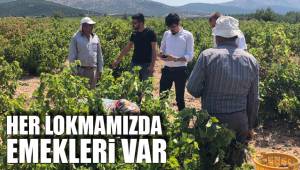 GENÇLER ÇİFTÇİYİ TARLADA ZİYARET ETTİ