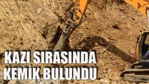 HAFRİYAT ALANINDA MEZARLIK BULUNDU