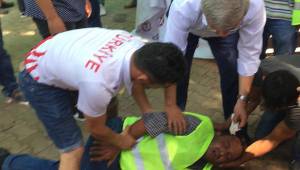 İLK MÜDAHALEYİ DOKTOR BAŞKAN YAPTI