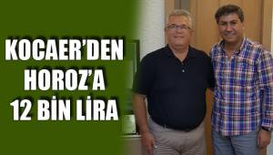 KOCAER’DEN HOROZ’A 12 BİN LİRA