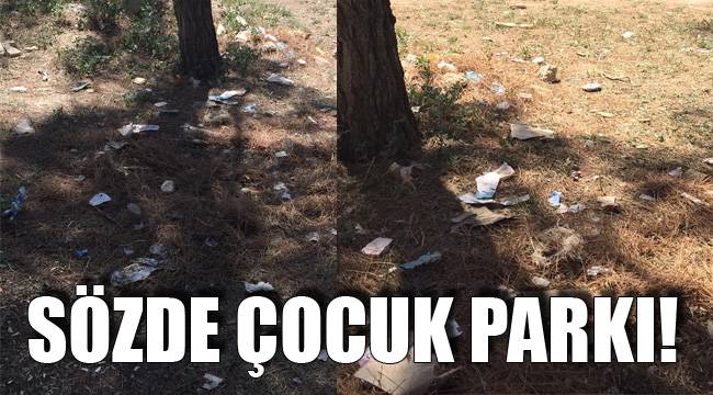 SÖZDE ÇOCUK PARKI!