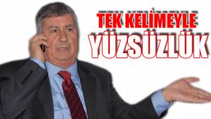 TEK KELİMEYLE YÜZSÜZLÜK