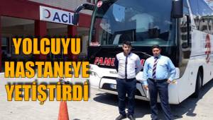 YOLCUYU HASTANEYE YETİŞTİRDİ