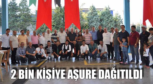 2 BİN KİŞİYE AŞURE DAĞITILDI