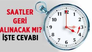 2018’de saatler geri alınacak mı?