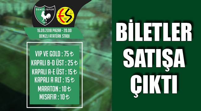 BİLETLER SATIŞA ÇIKTI