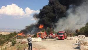 Denizli'de Korkutan Yangın