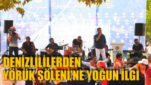DENİZLİLİLERDEN YÖRÜK ŞÖLENİ'NE YOĞUN İLGİ