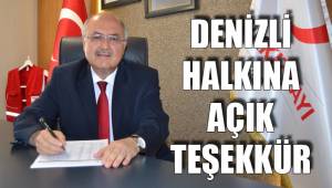 OTÇU’DAN DENİZLİ HALKINA AÇIK TEŞEKKÜR