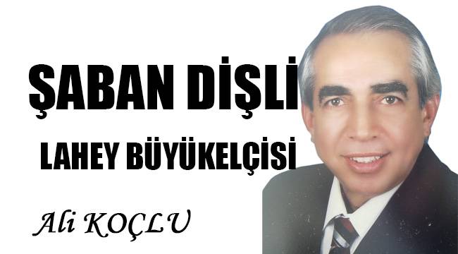 ŞABAN DİŞLİ; LAHEY BÜYÜKELÇİSİ