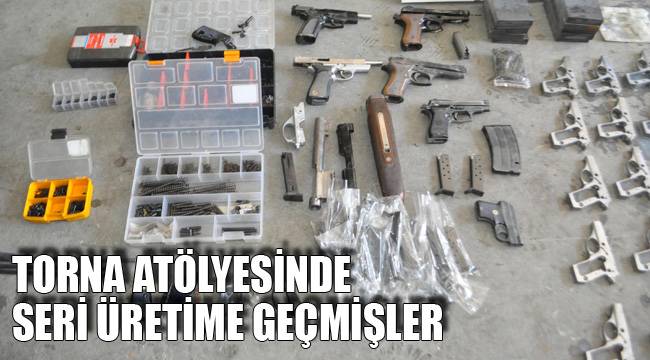 Atölye de tabanca üretimine baskın