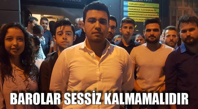 Barolar sessiz kalmamalıdır