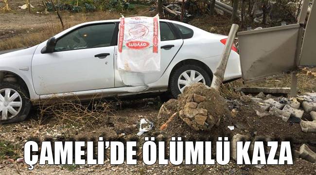 Çameli’de ölümlü kaza