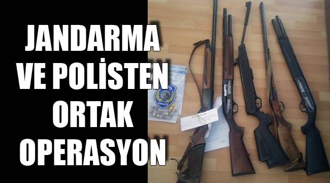 Jandarma ve polisten ortak operasyon