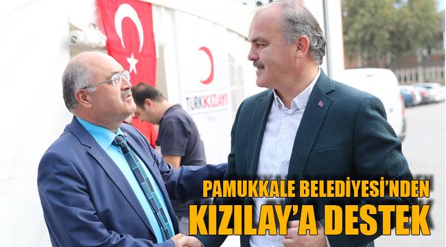 Pamukkale Belediyesi’nden Kızılay’a Destek