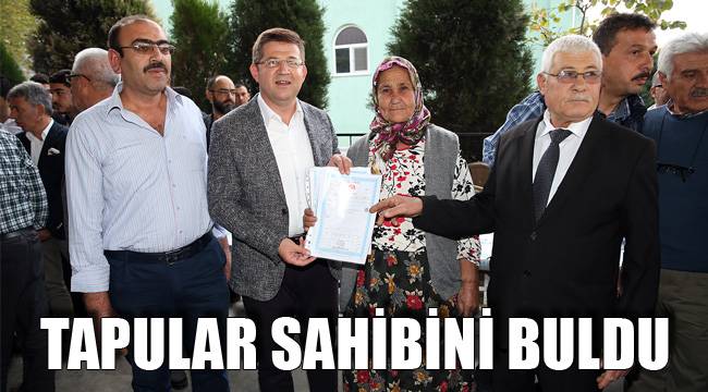 Tapular sahibini buldu