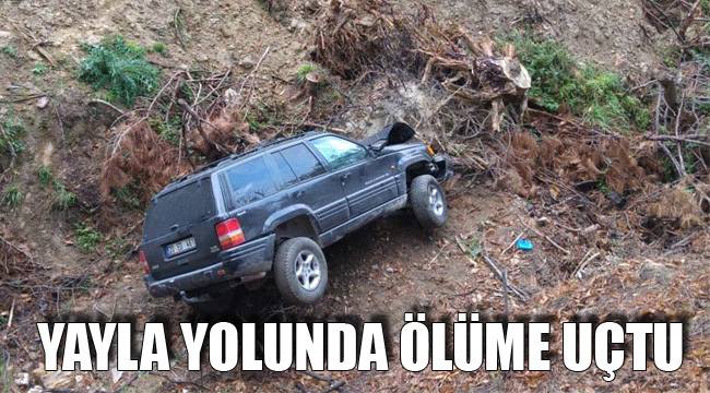 Yayla yolunda ölüme uçtu
