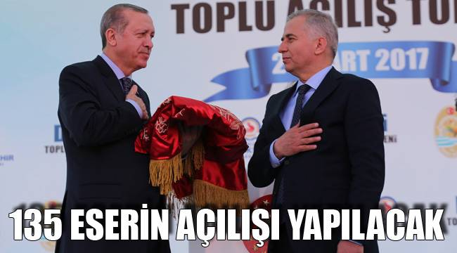 135 eserin açılışı yapılacak