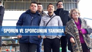 Birsen Çelik her zaman olduğu gibi sporun ve sporcunun yanında...