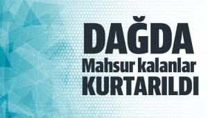 DAĞDA KAYBOLAN 2 İRANLI KURTARILDI