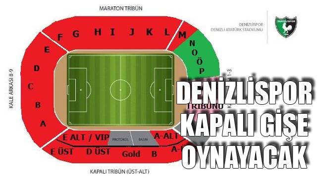 Denizlispor kapalı gişe oynayacak