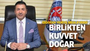 Halkın yeni yılını kutlayan DTO Başkanı Erdoğan’dan anlamlı çağrı: