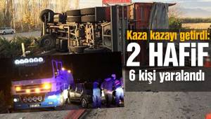 Kaza kazayı getirdi: 2’si hafif 6 kişi yaralandı