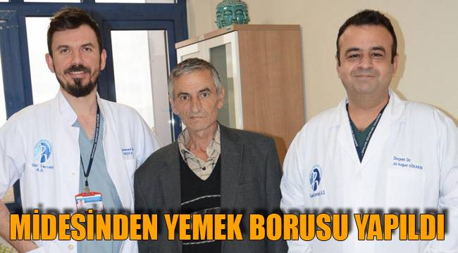 Midesinden yemek borusu yapıldı