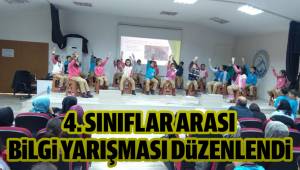 4. SINIFLAR ARASI BİLGİ YARIŞMASI DÜZENLENDİ