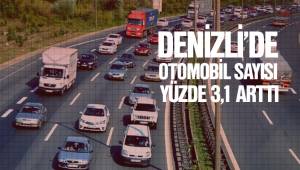 Denizli'de otomobil sayısı %3,1 arttı