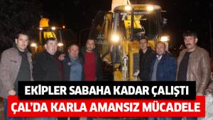 Ekipler sabaha kadar çalıştı