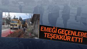 Emeği geçenlere teşekkür etti