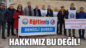 HAKKIMIZ BU DEĞİL!