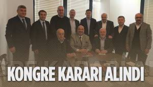 KONGRE KARARI ALINDI