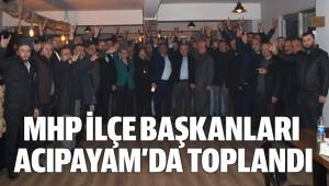 MHP İLÇE BAŞKANLARI ACIPAYAM’DA TOPLANDI