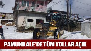 PAMUKKALE’DE TÜM YOLLAR AÇIK