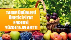 Tarım ürünleri üretici fiyat endeksi yüzde 15.89 arttı