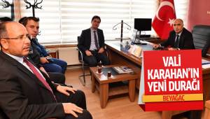 VALİ KARAHAN İLÇE TURLARINI SÜRDÜRÜYOR