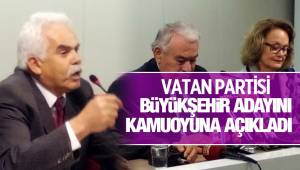VATAN PARTİSİ BÜYÜKŞEHİR ADAYINI AÇIKLADI